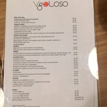 VgOloso - This is the menu of the restaurant and the ingredients they use for each dish. *When it's dessert time, try the chocolate dish* - Vegan Near Me - Venezia, VE VgOloso - This is the menu of the restaurant and the ingredients they use for each dish. *When it's dessert time, try the chocolate dish* - Vegan Near Me - Venezia, VE