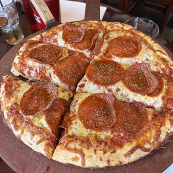 Adriatico's - Sicilian (Thick) Medium 12'' Pepperoni Pizza - Pizza Near Me - Cincinnati, Ohio Adriatico's - Sicilian (Thick) Medium 12'' Pepperoni Pizza - Pizza Near Me - Cincinnati, Ohio