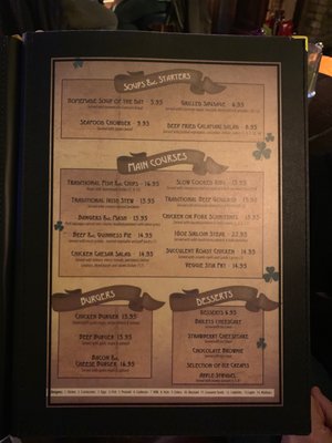 Menu photo 6 Lundy foots Dublin, D
