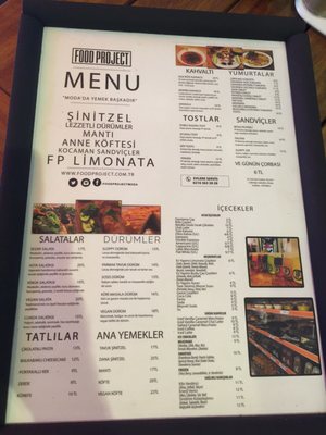 Menu photo 1 Food Project Istanbul, 34