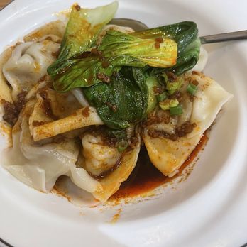 One More Bite Dumpling House - Shrimp & Pork Wonton w.Spicy Sauce(8) - Dim Sum Near Me - Wildomar, California One More Bite Dumpling House - Shrimp & Pork Wonton w.Spicy Sauce(8) - Dim Sum Near Me - Wildomar, California
