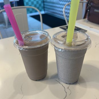 Manny's Sweet Treats - Chocolate pb rum milkshake and Oreo rum milkshake - Waffles Near Me - Mineola, New York Manny's Sweet Treats - Chocolate pb rum milkshake and Oreo rum milkshake - Waffles Near Me - Mineola, New York