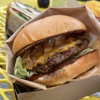Dwight's Beach Concession - Cheeseburger - Bike Rentals Near Me - Huntington Beach, California
