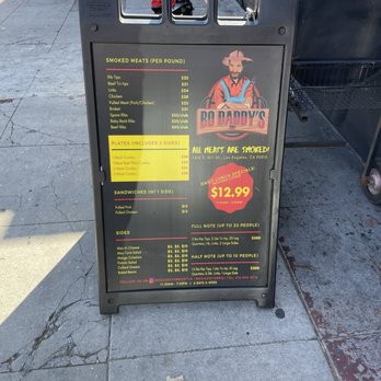 Bo Daddy’s BBQ - Menu - Barbeque Near Me - Los Angeles, California