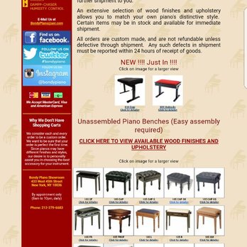 New Year New Piano Bench Discacciati Makes Some Of The Best