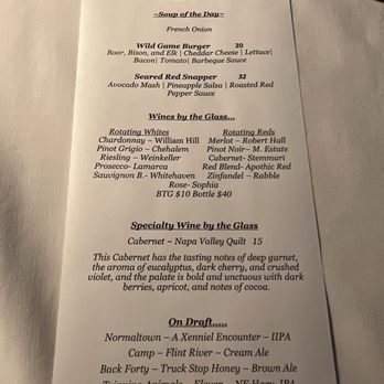 The Cellar at Firestone - Special Evening Menu, I got the seared snapper. - Bars Near Me - Newnan, Georgia