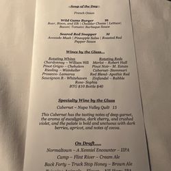 The Cellar at Firestone - Special Evening Menu, I got the seared snapper.
