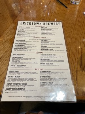 Menu photo 2 Bricktown Brewery Shawnee, OK
