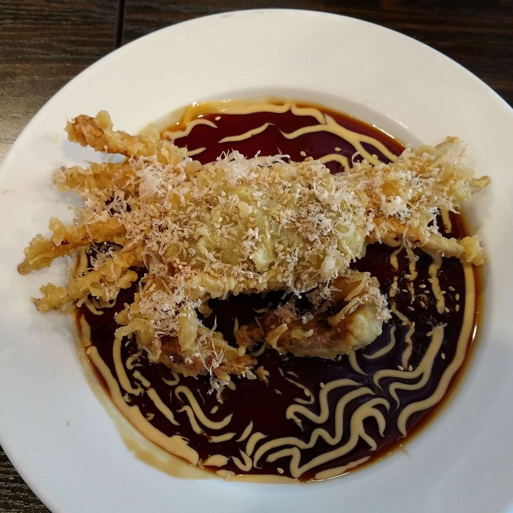 Sakura Ojai - Spider Man - deep fried softshell crab with teriyaki sauce. - Korean Near Me - Ojai, California Sakura Ojai - Spider Man - deep fried softshell crab with teriyaki sauce. - Korean Near Me - Ojai, California