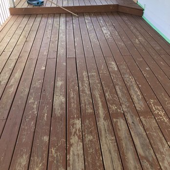 Conlay's Power Washing - a deck being cleaned - Snow Removal Near Me Conlay's Power Washing - a deck being cleaned - Snow Removal Near Me