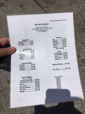 Menu photo 3 Bar-B-Q Queen Clearwater, FL Menu photo 3 Bar-B-Q Queen Clearwater, FL