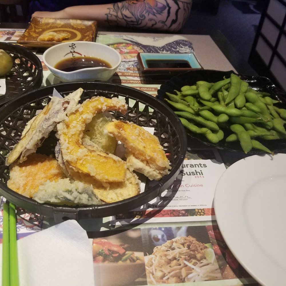 Tenon Vegetarian Cuisine - Edamame and vegetable tempura - Sushi Bars Near Me - Markham, Ontario Tenon Vegetarian Cuisine - Edamame and vegetable tempura - Sushi Bars Near Me - Markham, Ontario