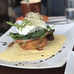 Site Cafe - Chorizo Stack with an extra egg