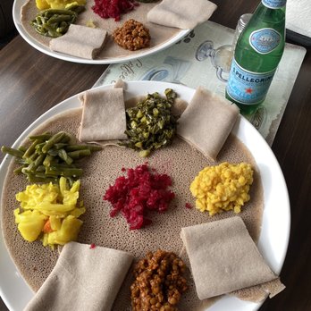 Elilta Restaurant - a plate of ethiopian food - Eritrean Near Me - Silver Spring, Maryland