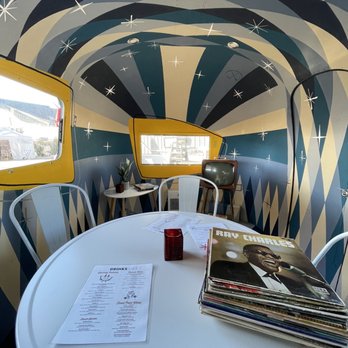 Exit Zero Filling Station - Inside of the Airstream Bubble - Burgers Near Me - Cape May, New Jersey