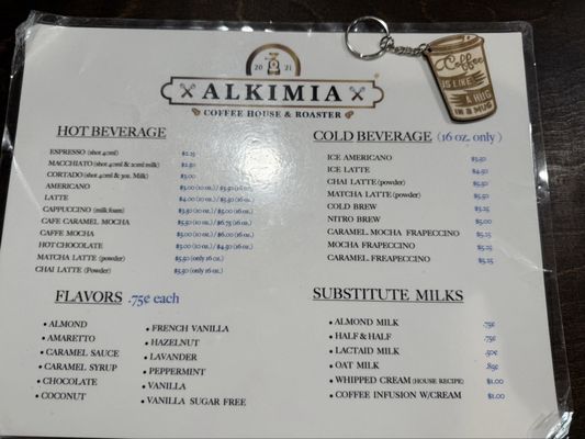 Menu photo 4 Alkimia Coffee House & Roaster Ocala, FL