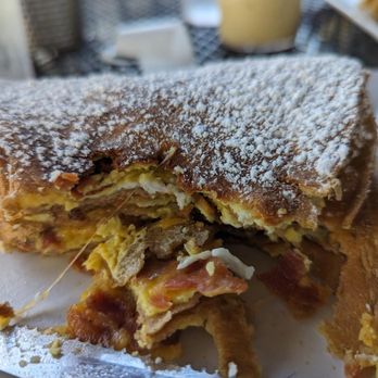 Rachel's Cafe & Creperie - French Toast Crepe w/ bacon & cheddar - Creperies Near Me - Lancaster, Pennsylvania