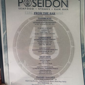 Poseidon - Menu - Seafood Near Me - Hilton Head Island, South Carolina Poseidon - Menu - Seafood Near Me - Hilton Head Island, South Carolina
