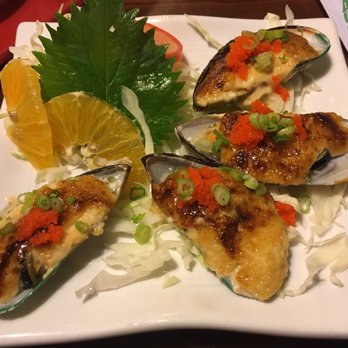 Crazy Sushi - Baked mussels. Too much mayo and no flavor - Sushi Bars Near Me - Tigard, Oregon