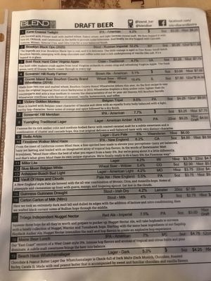 Menu photo 3 Blend Bar & Bistro Hamilton, NJ
