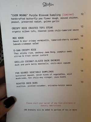 Menu photo 1 The Nuaa Table Brooklyn, NY