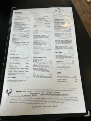 Menu photo 3 Speckled Hen Coffee Strasburg, PA
