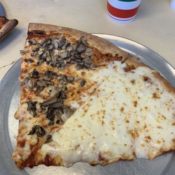 Italian Pizzeria - Extra cheese slice! Mushroom slice. - Pizza Near Me - Nashville, North Carolina