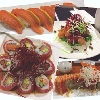 Uni Sushi - It was beautifully presented and delicious. (Salmon Nigiri, Cherry Blossom Roll...) - Sushi Bars Near Me - Plano, Texas Uni Sushi - It was beautifully presented and delicious. (Salmon Nigiri, Cherry Blossom Roll...) - Sushi Bars Near Me - Plano, Texas