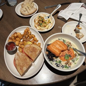 Culinary Dropout - Ham & Egg Grilled Cheese*, Spicy Vegan Curry with salmon, Whipped Feta & Tahini Dip, lemonade - New American Near Me - Scottsdale, Arizona Culinary Dropout - Ham & Egg Grilled Cheese*, Spicy Vegan Curry with salmon, Whipped Feta & Tahini Dip, lemonade - New American Near Me - Scottsdale, Arizona