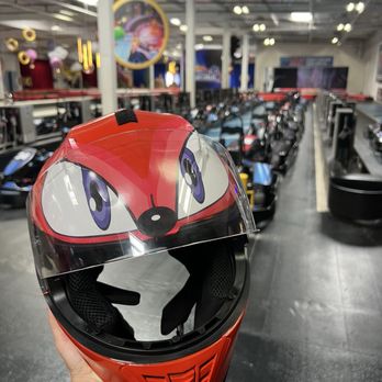 K1 Speed San Diego - Knuckles themed helmet - Go Karts Near Me - San Diego, California K1 Speed San Diego - Knuckles themed helmet - Go Karts Near Me - San Diego, California