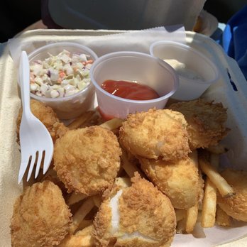 Bricks - N- Sticks - 8 large scallops in the scallop basket - Food Trucks Near Me - Searsport, Maine
