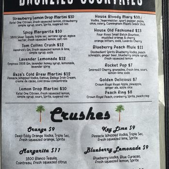 Brunzies - Some of their popular drinks menu - American Near Me - Indiana, Pennsylvania