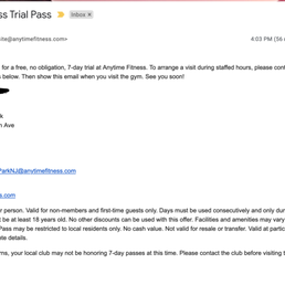 The guess pass clearly says it's for Cliffside Park, and "free, no obligation, 7-day trial"
