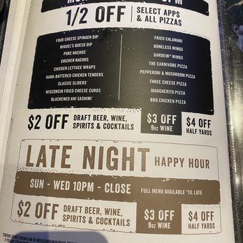 Yard House - Menu - New American Near Me - Brea, California Yard House - Menu - New American Near Me - Brea, California