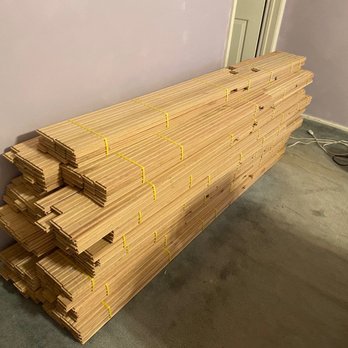A.M Hardwood Flooring - Wood brought in a week early to acclimate to room temp - Flooring Near Me