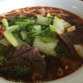 Dolphin Bay - Beef noodle soup, could use a little more star anise but props for using beef tendon!! - Taiwanese Near Me - Boston, Massachusetts