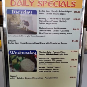 The Hunger Tamer - Week day specials - African Near Me - Laurel, Maryland