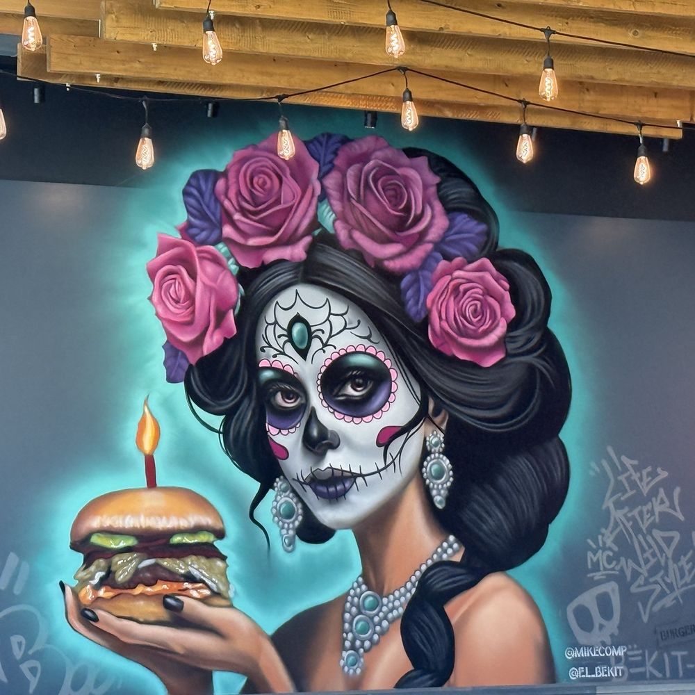 Killer Burger Potranco - Inside artwork - very cute. - Burgers Near Me - San Antonio, Texas Killer Burger Potranco - Inside artwork - very cute. - Burgers Near Me - San Antonio, Texas