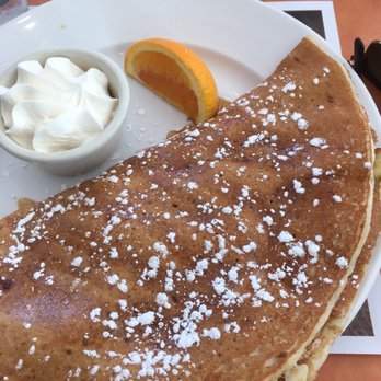 Ben & Florentine - Apple caramel crepe $12.95 (3/5)- crepe (kind of a thin pancake drizzled w/ syrup) STUFFED w/ delicious cooked apples with a nice crunch . - Breakfast & Brunch Near Me - Quebec City, Quebec