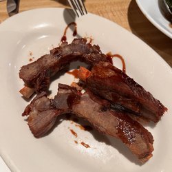 Today the appetizer pork ribs were way tooo. DRY!!! Too bad.
