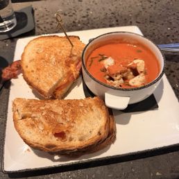 Classic Bacon Grilled Cheese with Tomato Soup