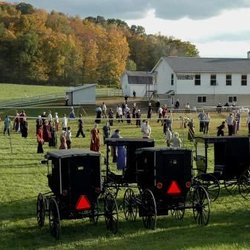 Down A Country Road - Amish school picnic
