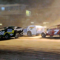 Ransomville Speedway - Investors Services Sportsman in action opening night