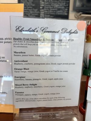 Menu photo 2 Elizabeth's Gourmet Delights Clearwater, FL Menu photo 2 Elizabeth's Gourmet Delights Clearwater, FL