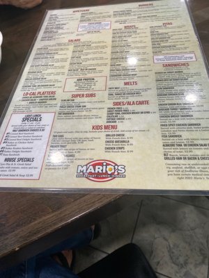Menu photo 4 Mario's of Estero Estero, FL Menu photo 4 Mario's of Estero Estero, FL