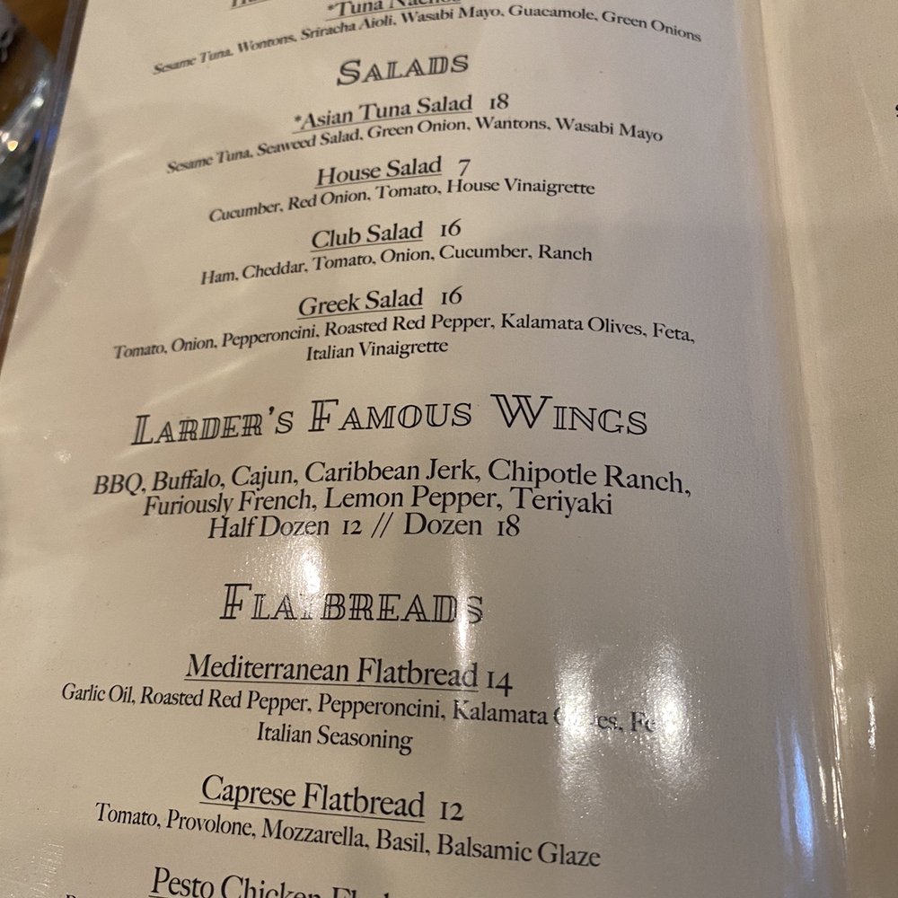The Hammond's Ferry Larder - Menu - Sandwiches Near Me - North Augusta, South Carolina