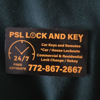 PSL Lock and Key - Business card - Keys & Locksmiths Near Me - Jensen Beach, Florida PSL Lock and Key - Business card - Keys & Locksmiths Near Me - Jensen Beach, Florida