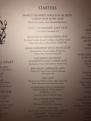Menu photo 1 Fox and Willow Ayr, 