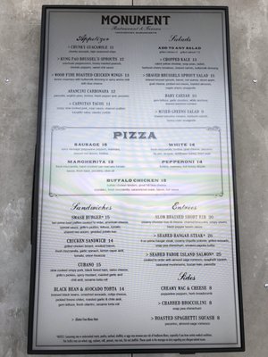 Menu photo 3 Monument Restaurant and Tavern Boston, MA Menu photo 3 Monument Restaurant and Tavern Boston, MA
