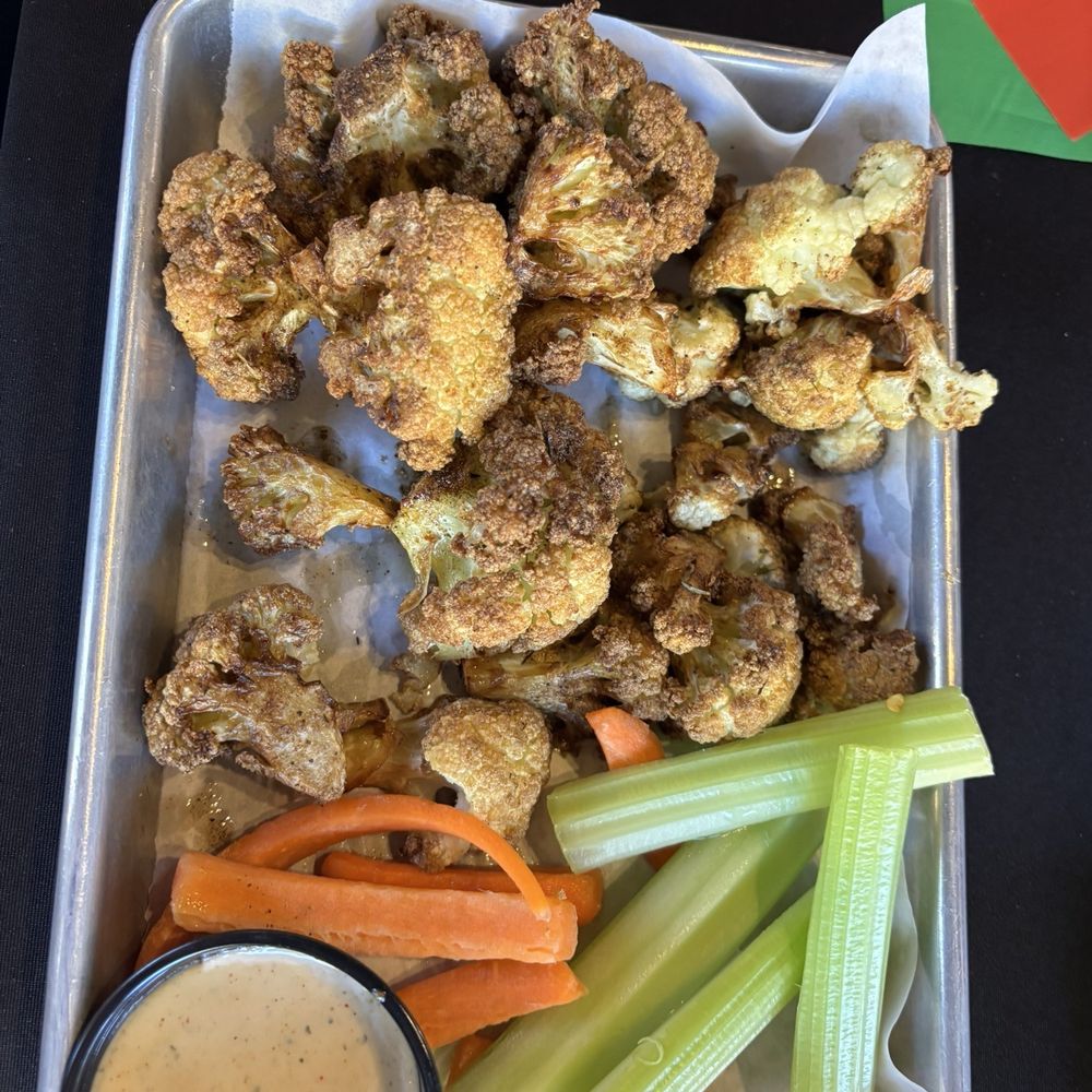 Spokes On Southern - Cauliflower Wings with jerk dry rub - New American Near Me - Tempe, Arizona Spokes On Southern - Cauliflower Wings with jerk dry rub - New American Near Me - Tempe, Arizona
